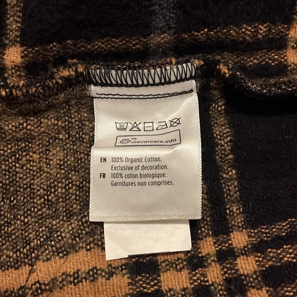 Women’s Flannel Utility Jacket Tentree XS Organic Cotton Plaid Shacket Casual - Picture 8 of 13